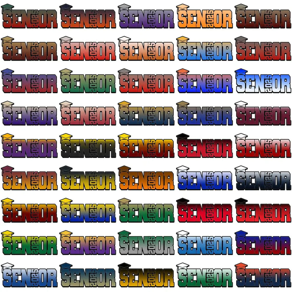 114 Class Of 2025 Senior Hat Graduation Designs Bundle PNG