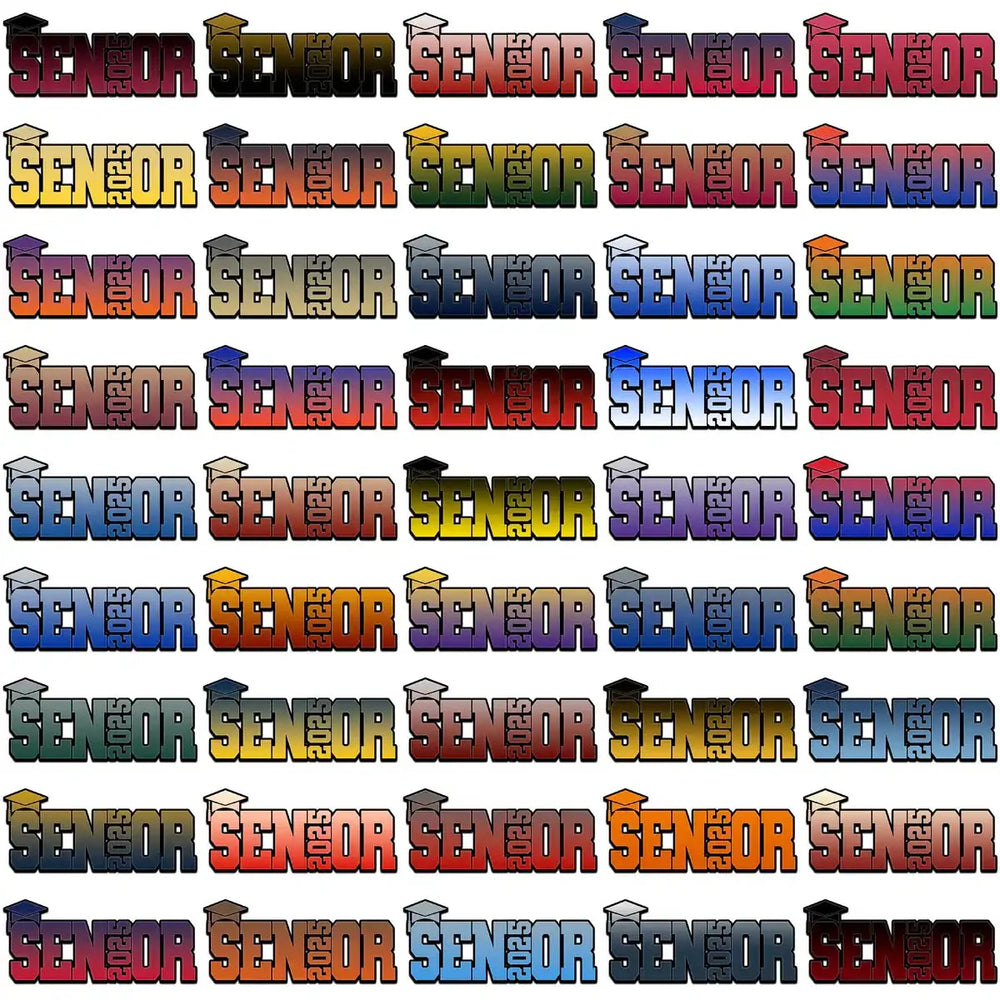 114 Class Of 2025 Senior Hat Graduation Designs Bundle PNG