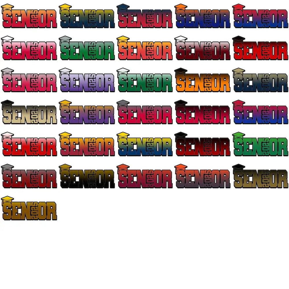 114 Class Of 2025 Senior Hat Graduation Designs Bundle PNG