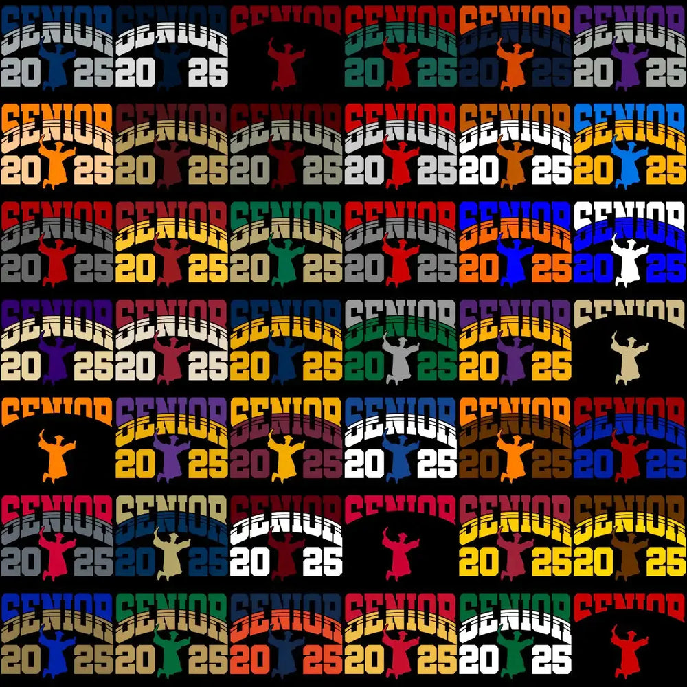 115 Class Of 2025 Jump Graduation Designs Bundle PNG