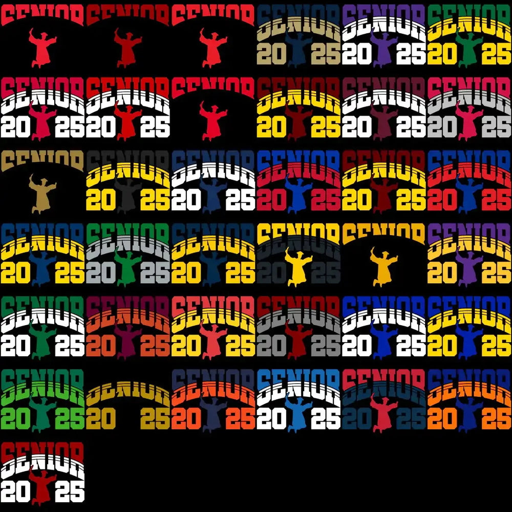 115 Class Of 2025 Jump Graduation Designs Bundle PNG