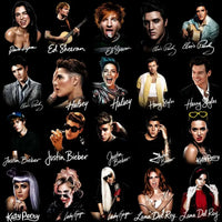 Load image into Gallery viewer, 115 Music Pop Stars Signature Halftone Designs Bundle PNG
