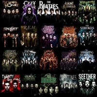 Load image into Gallery viewer, 115 Rock Heavy Metal Halftone Band Designs Bundle PNG
