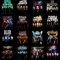 Load image into Gallery viewer, 115 Rock Heavy Metal Halftone Band Designs Bundle PNG
