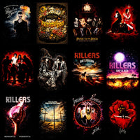 Load image into Gallery viewer, 115 Rock Heavy Metal Music Album Covers Halftone Designs Bundle PNG
