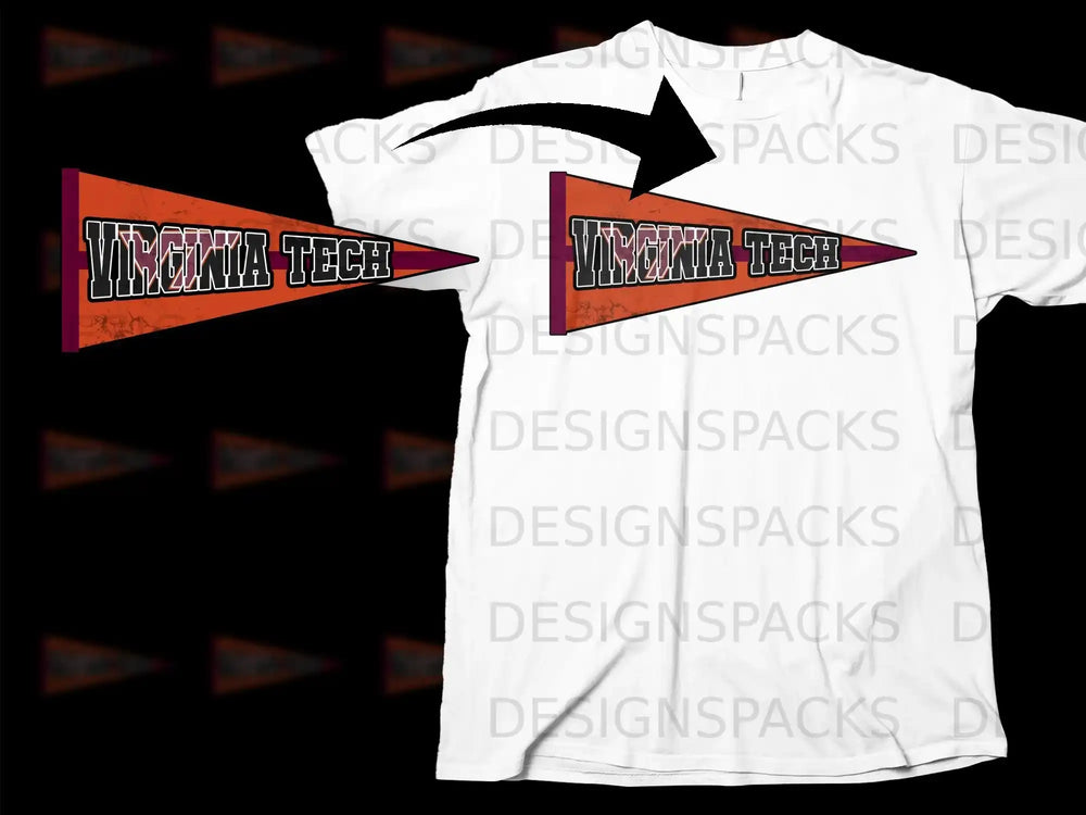 Virginia Tech Logo White Short Sleeve T-Shirt