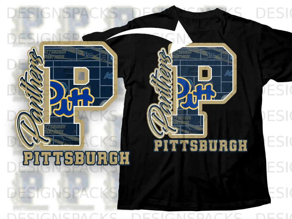 Pittsburgh Panthers Pitt P Logo Sports Shirt