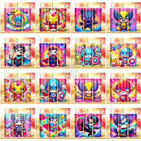Load image into Gallery viewer, 116 Superheroes Cute Tumbler Wrap Bundle Jpg
