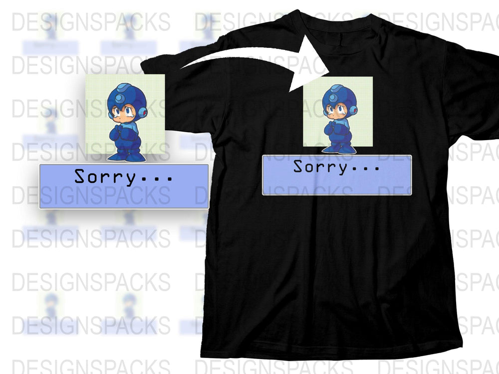 Cute Blue Robot Character T-Shirt, Anime Style Graphic Tee, Casual Unisex Cotton Shirt