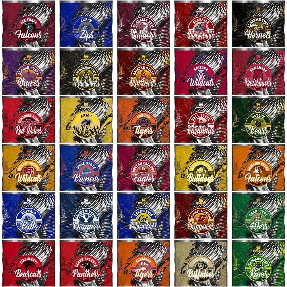 118 NCAA College Sports Stanley Wrap Tumbler Wrap Bundle JPG