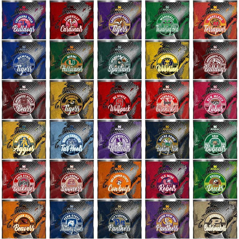 118 NCAA College Sports Stanley Wrap Tumbler Wrap Bundle JPG