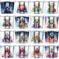 Load image into Gallery viewer, 119 Cartoon Gifts Christmas Tumbler Wrap Designs Bundle JPG
