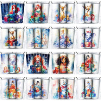 Load image into Gallery viewer, 119 Cartoon Gifts Christmas Tumbler Wrap Designs Bundle JPG
