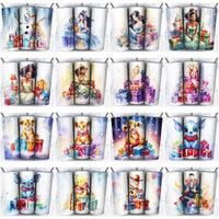 Load image into Gallery viewer, 119 Cartoon Gifts Christmas Tumbler Wrap Designs Bundle JPG
