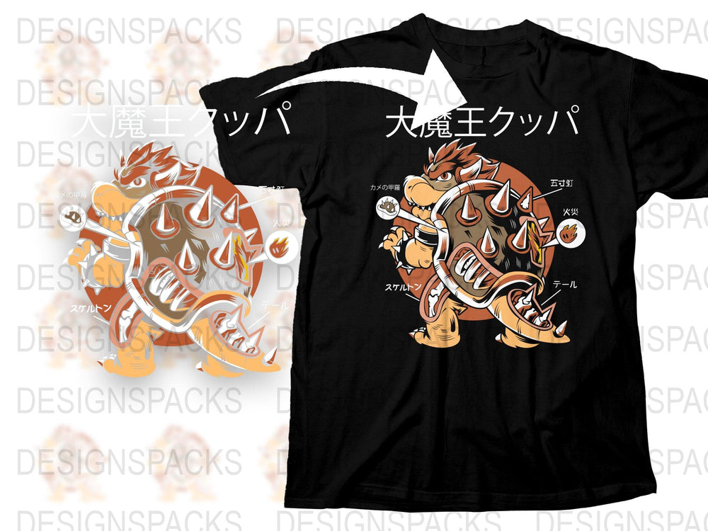 Japanese Demon Samurai Graphic T-Shirt, Unique Fire Design, Urban Streetwear, Bold Anime-Inspired Tee, Unisex Fashion