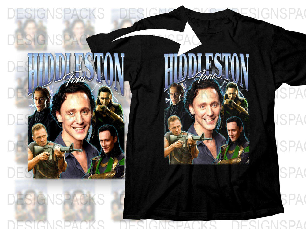Tom Hiddleston Fan T-Shirt, Movie Star Graphic Tee, Actor Print Shirt, Gift for Movie Lovers