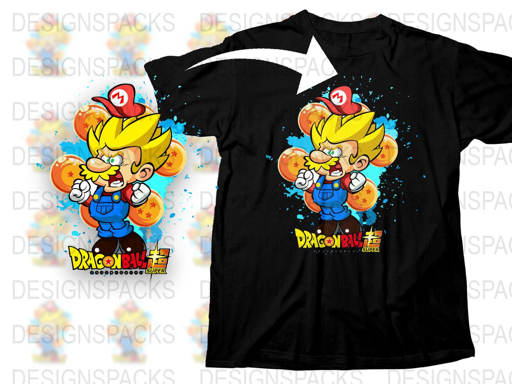 Dragon Ball Z Goku Super Saiyan Graphic Tee, Anime Inspired Black T-Shirt, Cartoon Character Shirt, Casual Streetwear Apparel