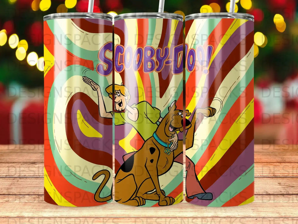 Scooby Doo Shaggy Colorful Striped Tumbler product type