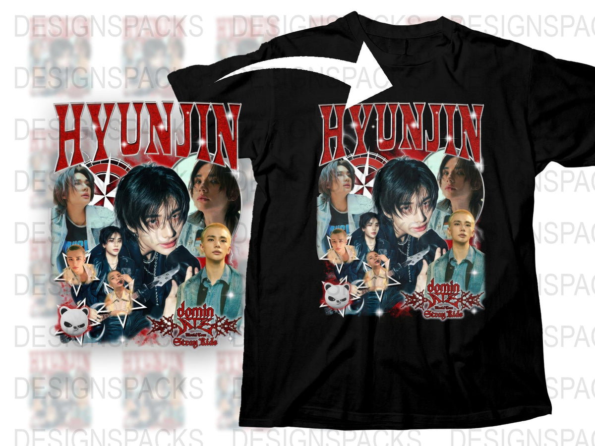 Hyunjin Fan T-Shirt, K-Pop Idol Graphic Tee, Pop Culture Merch, Music Fan Apparel