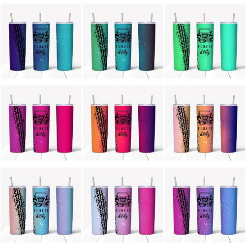 12 Colorful Jeep Tumbler Wrap Designs Bundle JPG