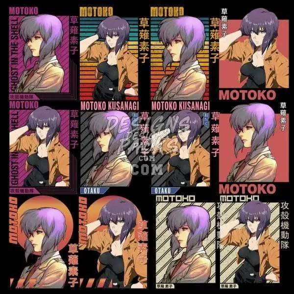 12 Ghost Anime Designs Bundle PNG