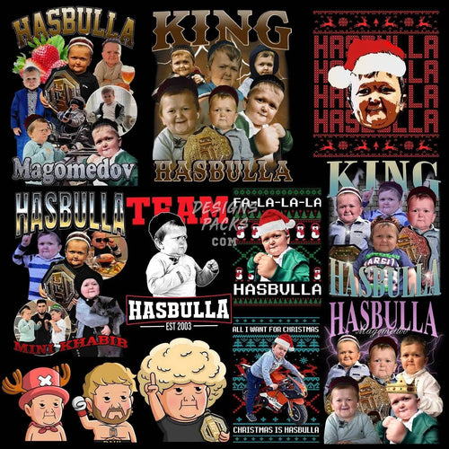 13 Hasbulla Magomedov Designs Bundle PNG