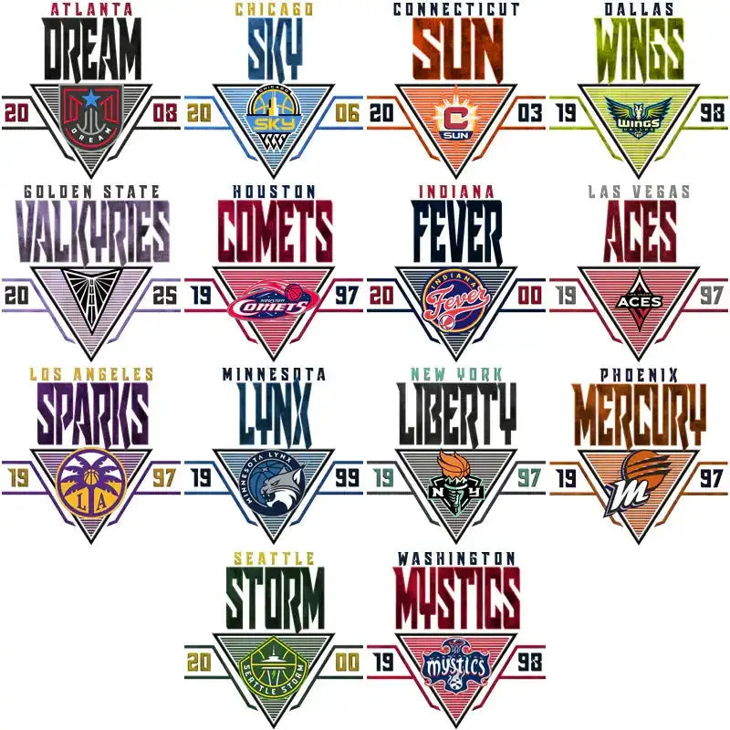 12 Women Basketball Teams Triangle Designs Bundle PNG
