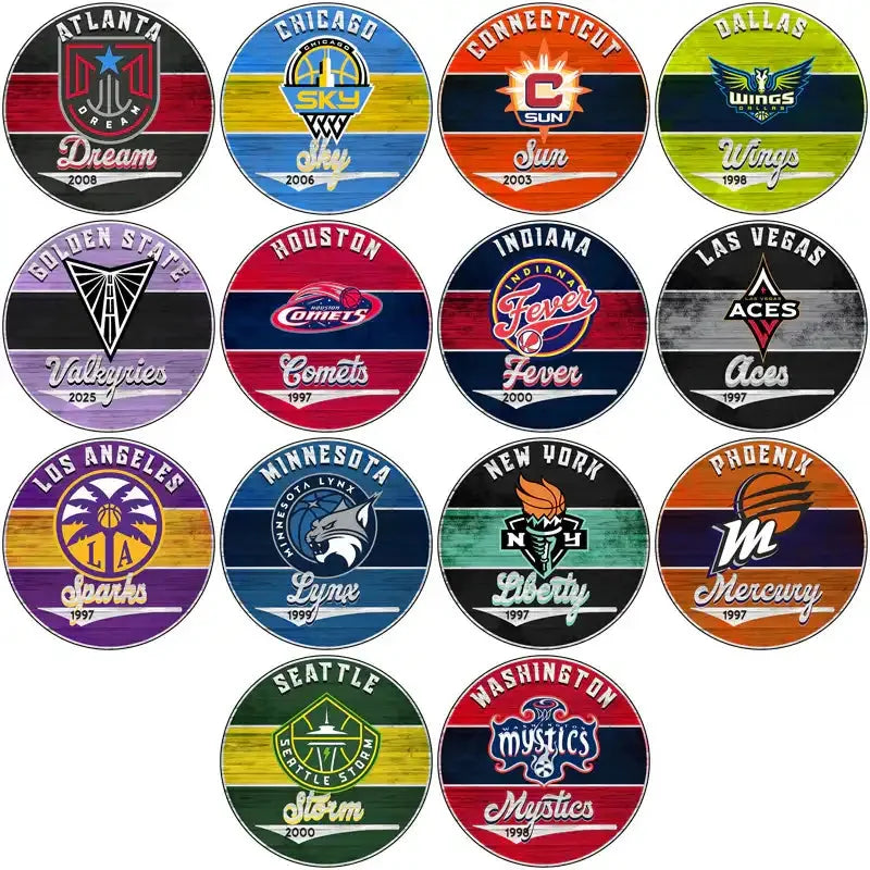 12 Women Basketball Teams Wood Logo Designs Bundle PNG