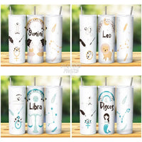 Load image into Gallery viewer, 12 Zodiac Cute Tumbler Wrap Bundle Jpg
