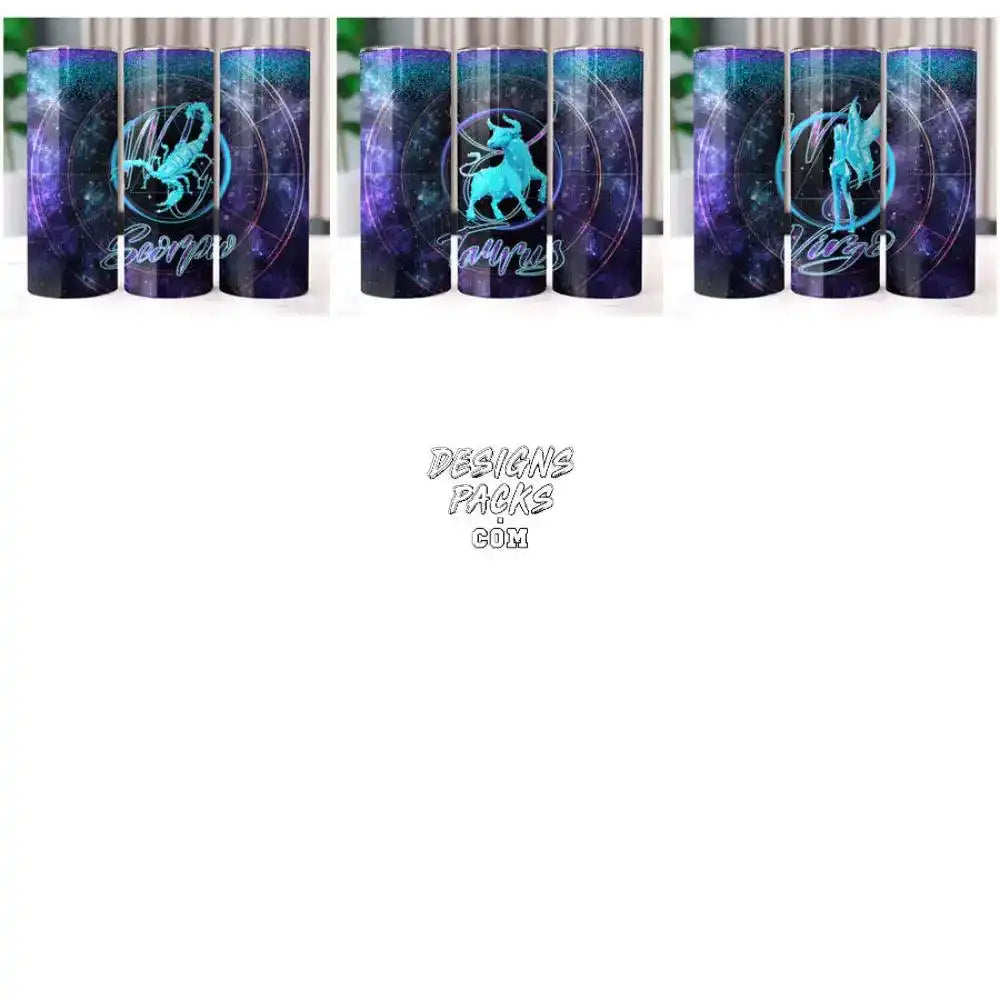 12 Zodiac Signs Tumbler Wrap Bundle Jpg