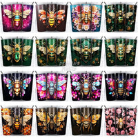 Load image into Gallery viewer, 120 3D Bee Gems Tumbler Wrap Bundle Jpg
