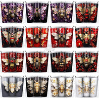 Load image into Gallery viewer, 120 3D Bee Gems Tumbler Wrap Bundle Jpg
