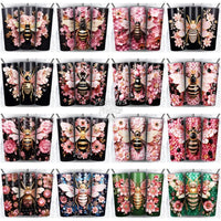 Load image into Gallery viewer, 120 3D Bee Gems Tumbler Wrap Bundle Jpg
