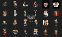 Load image into Gallery viewer, 120 Teedy Bear Designs Bundle PNG designspacks
