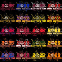 Load image into Gallery viewer, 120 College Football NCAA Teams Happy New Year 2025 Designs Bundle PNG
