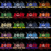 Load image into Gallery viewer, 120 College Football NCAA Teams Happy New Year 2025 Designs Bundle PNG

