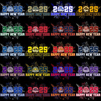 Load image into Gallery viewer, 120 College Football NCAA Teams Happy New Year 2025 Designs Bundle PNG
