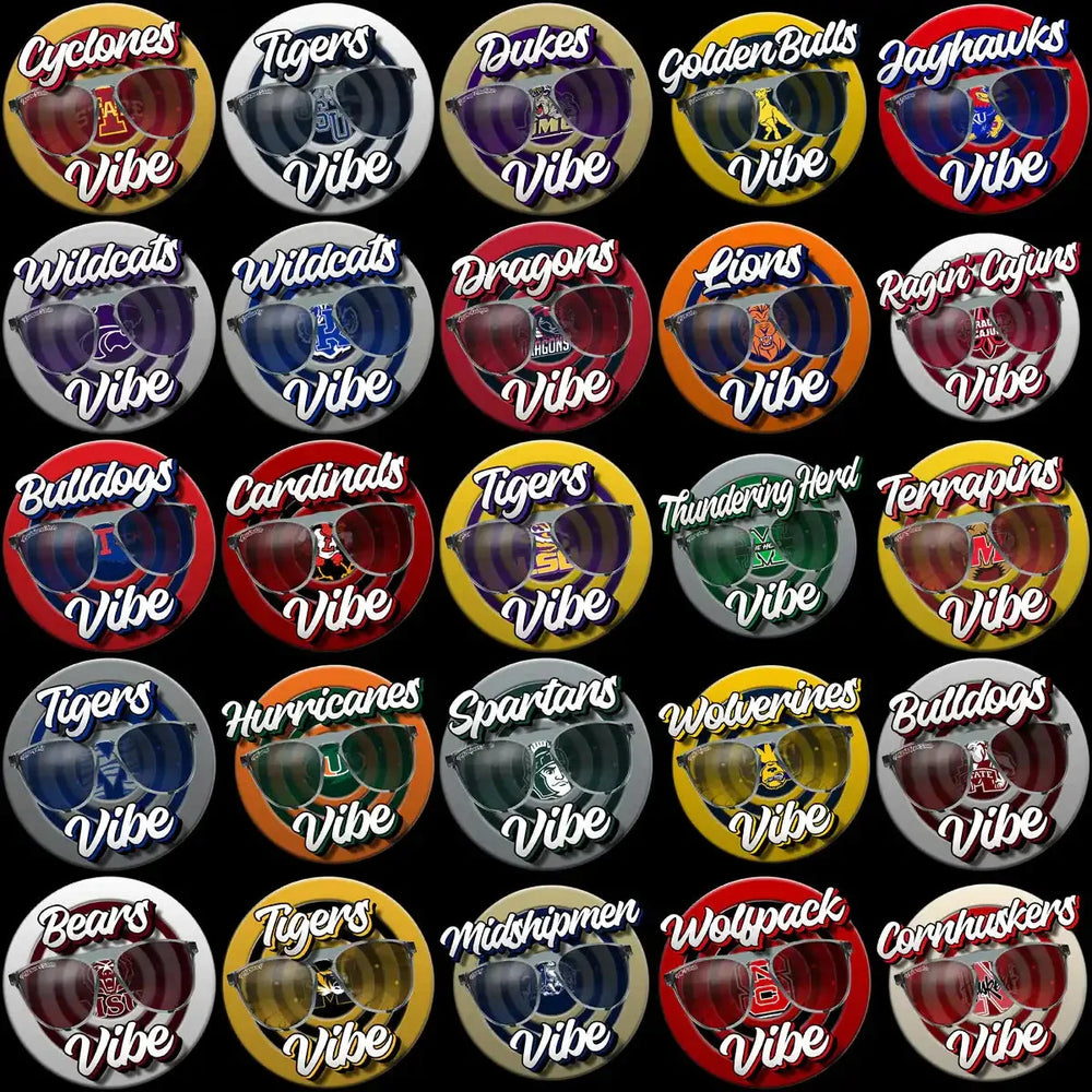 120 College Football Vibes NCAA Teams Designs Bundle PNG