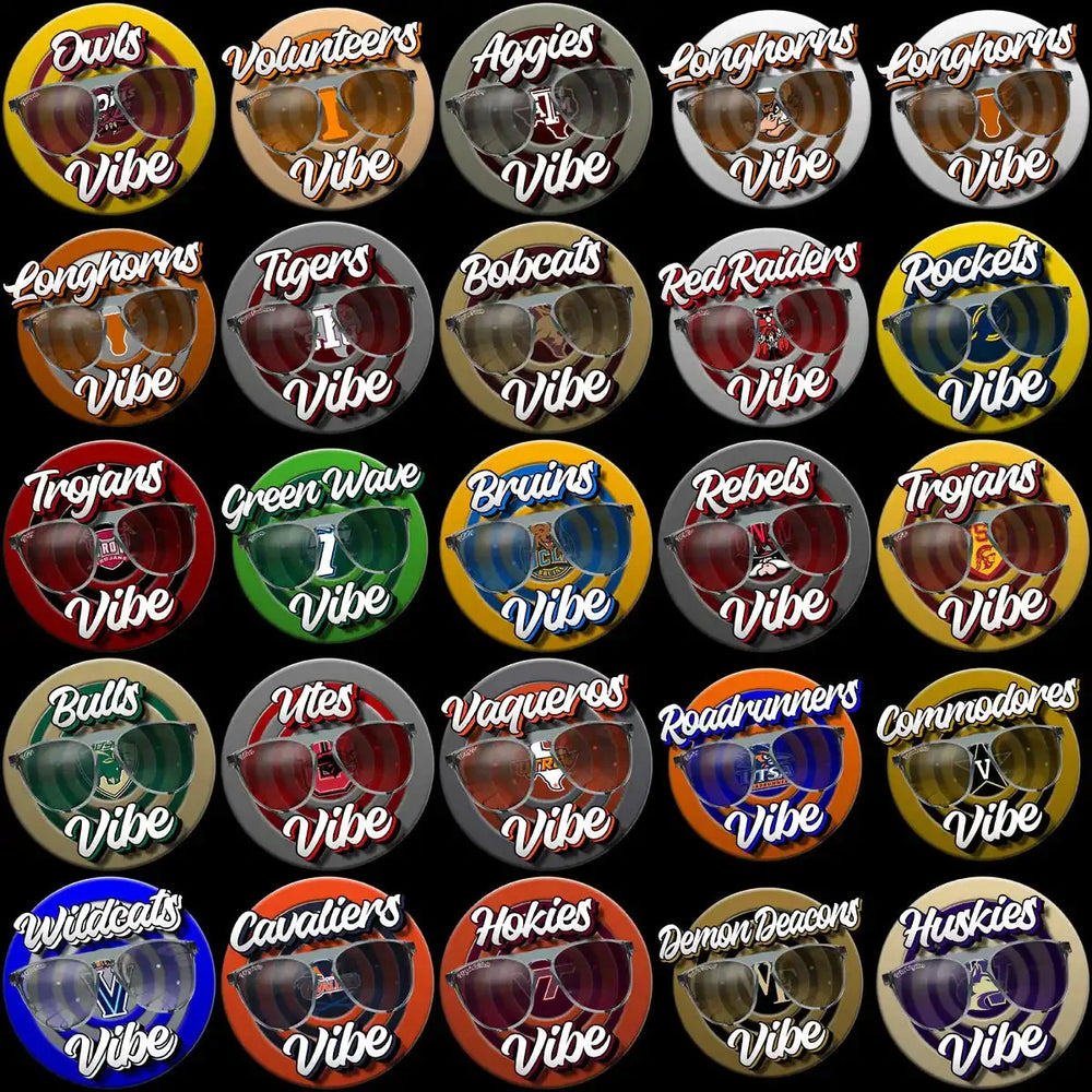 120 College Football Vibes NCAA Teams Designs Bundle PNG