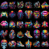 Load image into Gallery viewer, 120 Color Drip Mixed Designs Bundle PNG
