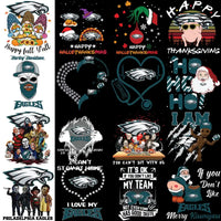 Load image into Gallery viewer, 120 Eagles Philadelphia MEGA Football Team Designs Bundle PNG
