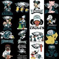 Load image into Gallery viewer, 120 Eagles Philadelphia MEGA Football Team Designs Bundle PNG
