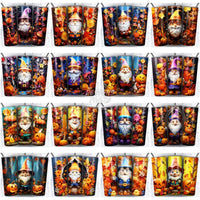 Load image into Gallery viewer, 120 Gnomes Halloween Tumbler Wrap Bundle Jpg
