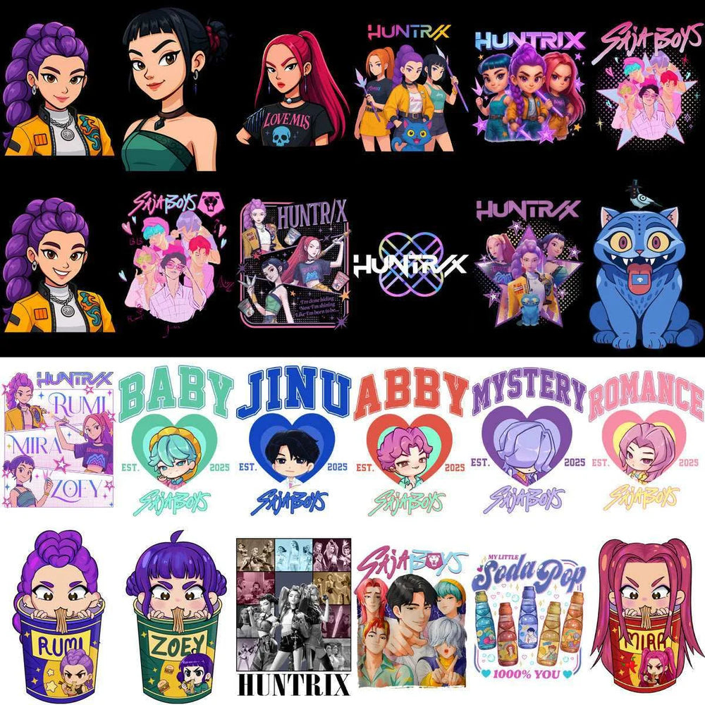 120 KPOP Saja Movie Demon Hunters Designs Bundle PNG