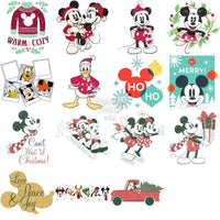 Load image into Gallery viewer, 120 Mouse Christmas Cartoon Designs Bundle Png
