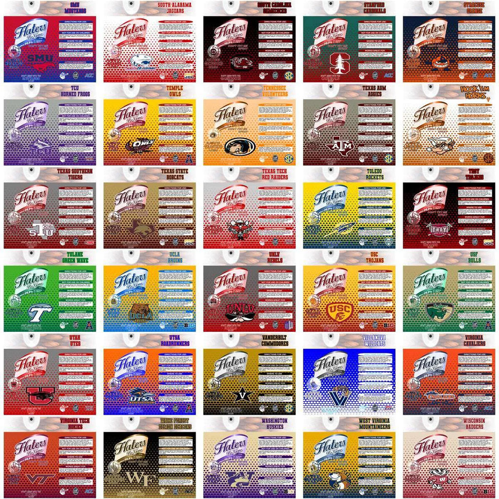 120 NCAA College Sports Hates Be Gone (MBB) Tumbler Wrap Bundle JPG