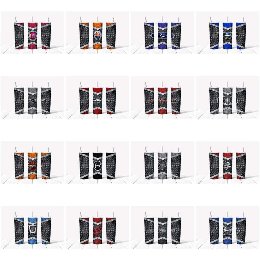 121 Automobile Brands Grunge Tumbler Wrap Designs Bundle JPG
