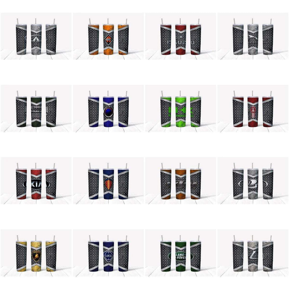121 Automobile Brands Grunge Tumbler Wrap Designs Bundle JPG