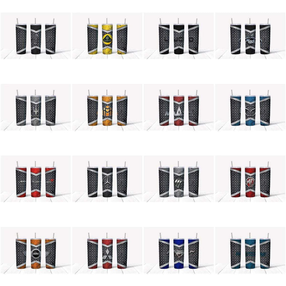 121 Automobile Brands Grunge Tumbler Wrap Designs Bundle JPG
