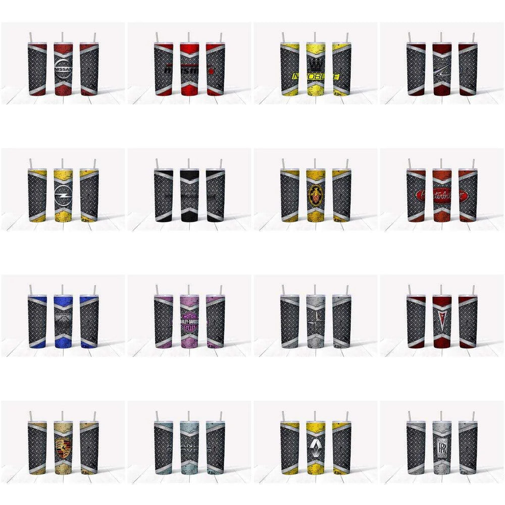 121 Automobile Brands Grunge Tumbler Wrap Designs Bundle JPG